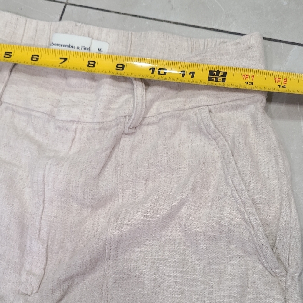 Abercrombie & Fitch Cream Wide Leg Pants - Picture 3 of 12